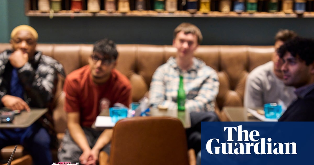 Illustration of AI agent Gaskell hosting a chaotic party in Manchester with snacks and attendees