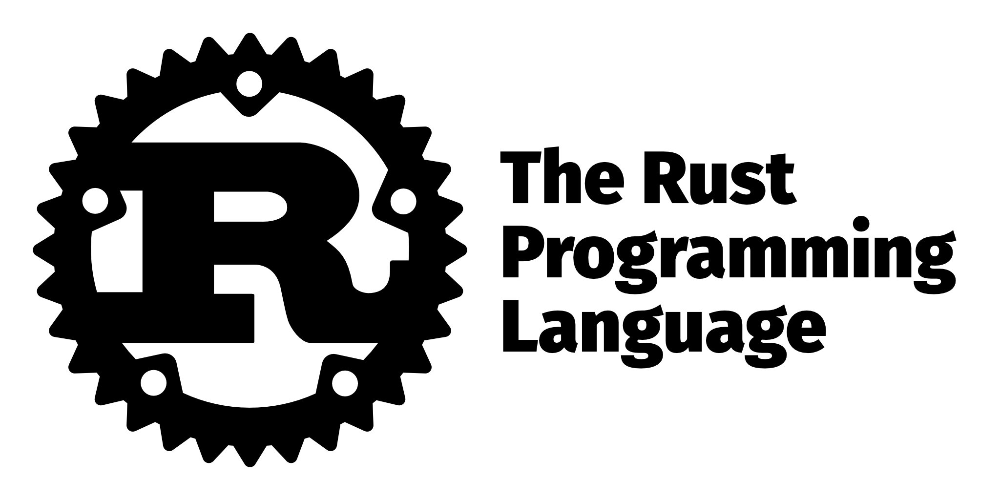 Rust logo overlaid with interview microphone and data charts
