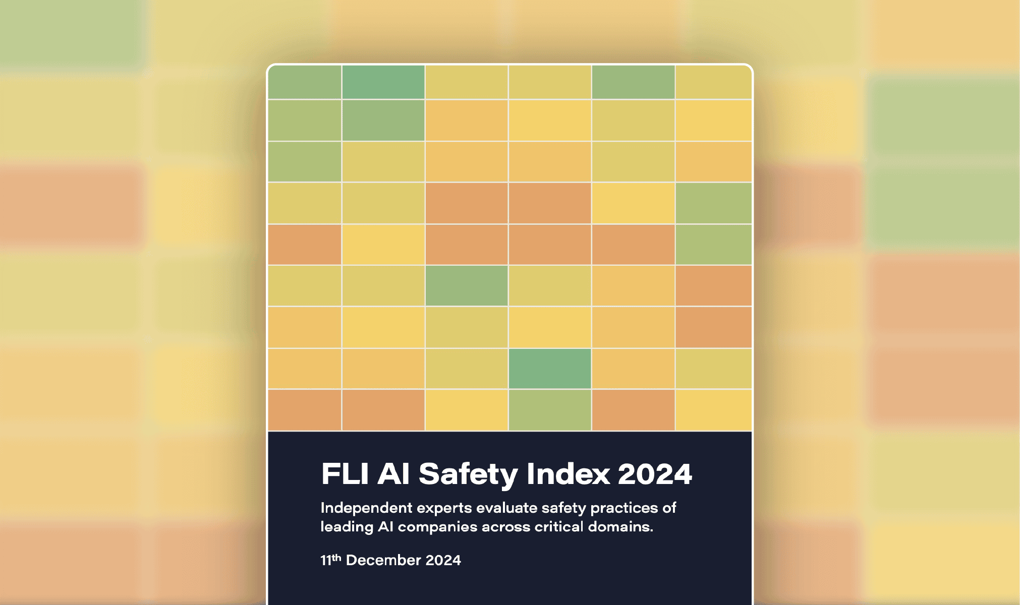 AI Safety Index grades chart for OpenAI, Anthropic, Google DeepMind and other labs