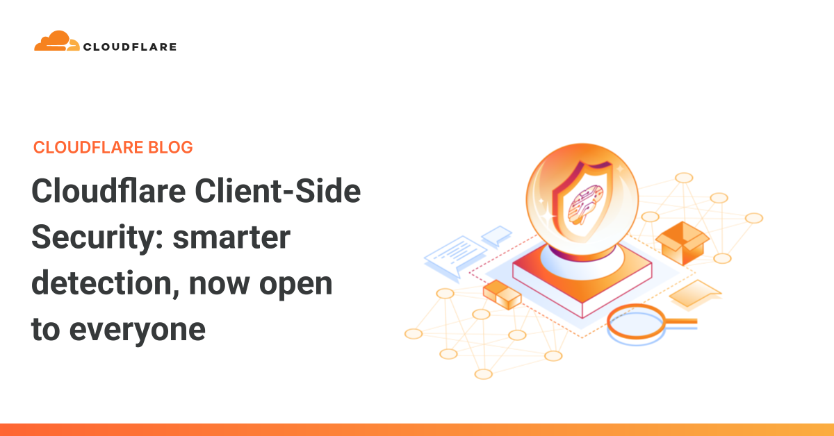 Cloudflare dashboard alerting on malicious client-side script detection