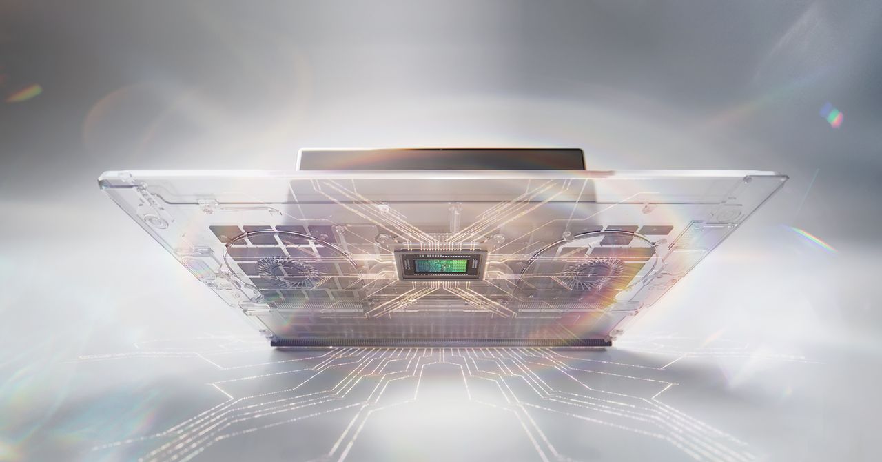 Nvidia RTX Spark laptop showcasing its sleek design and powerful internal components.