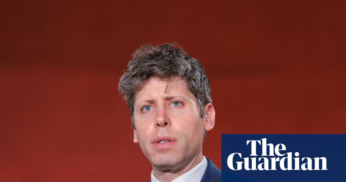 Sam Altman staring at burning cash stack with ChatGPT logo in flames