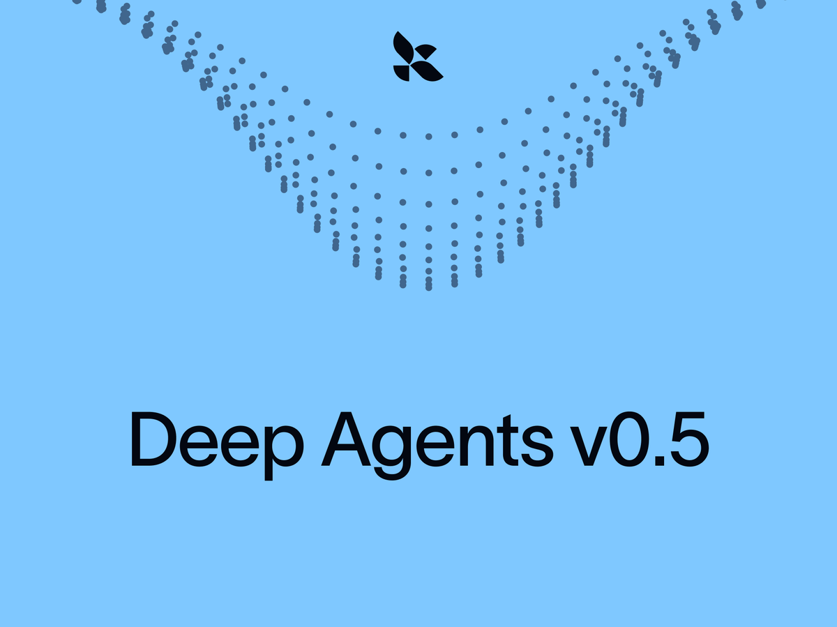 Diagram of Deep Agents v0.5 async subagents delegating tasks in parallel