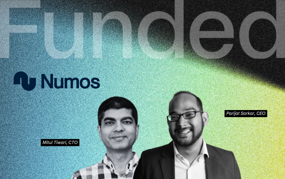 Numos AI platform dashboard showing auditable finance workflows and data trails