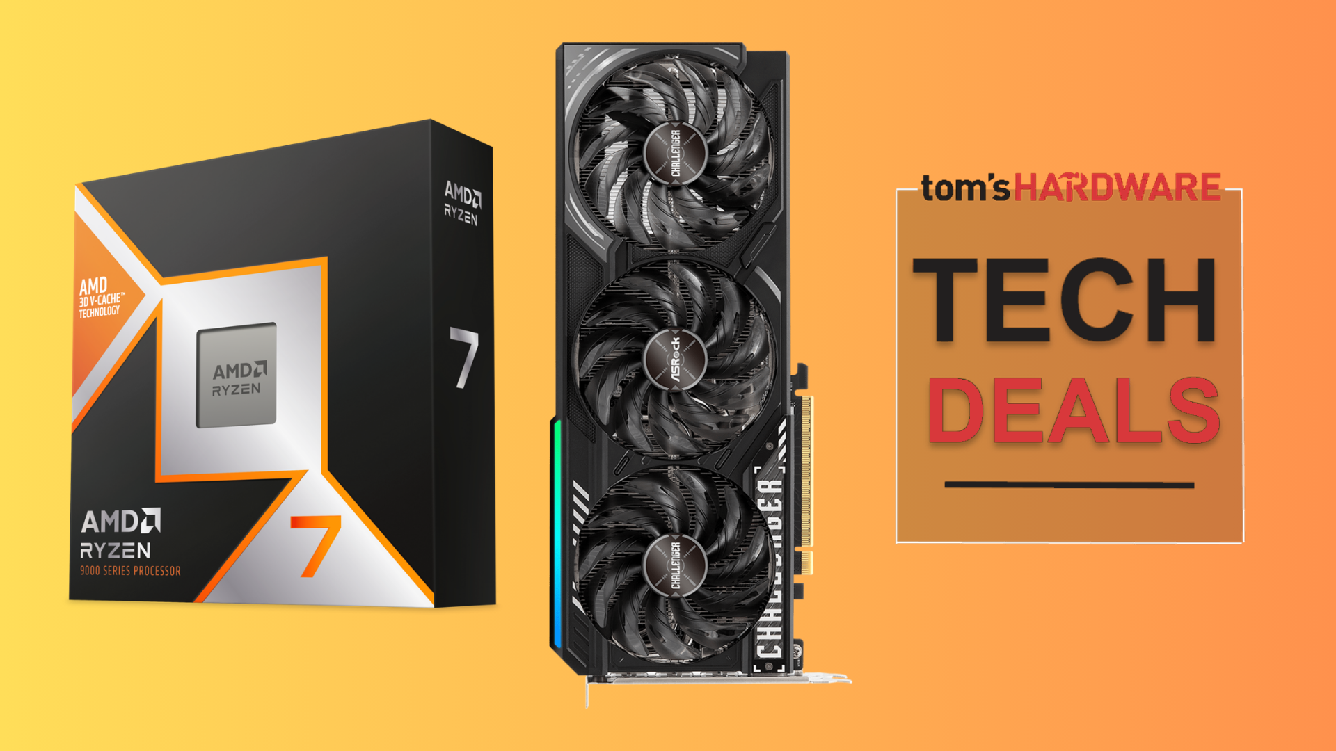 Screenshot of the Newegg product page showing the AMD CPU and GPU bundle deal.