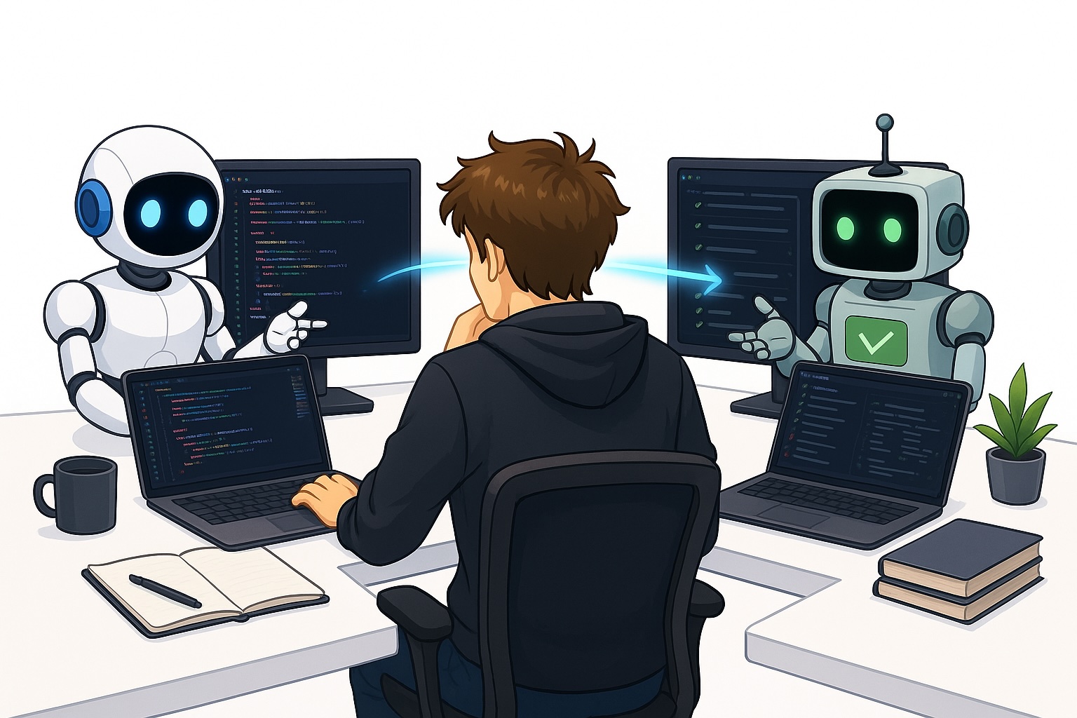 A split image showing the interfaces of Claude Code and OpenAI Codex side-by-side.