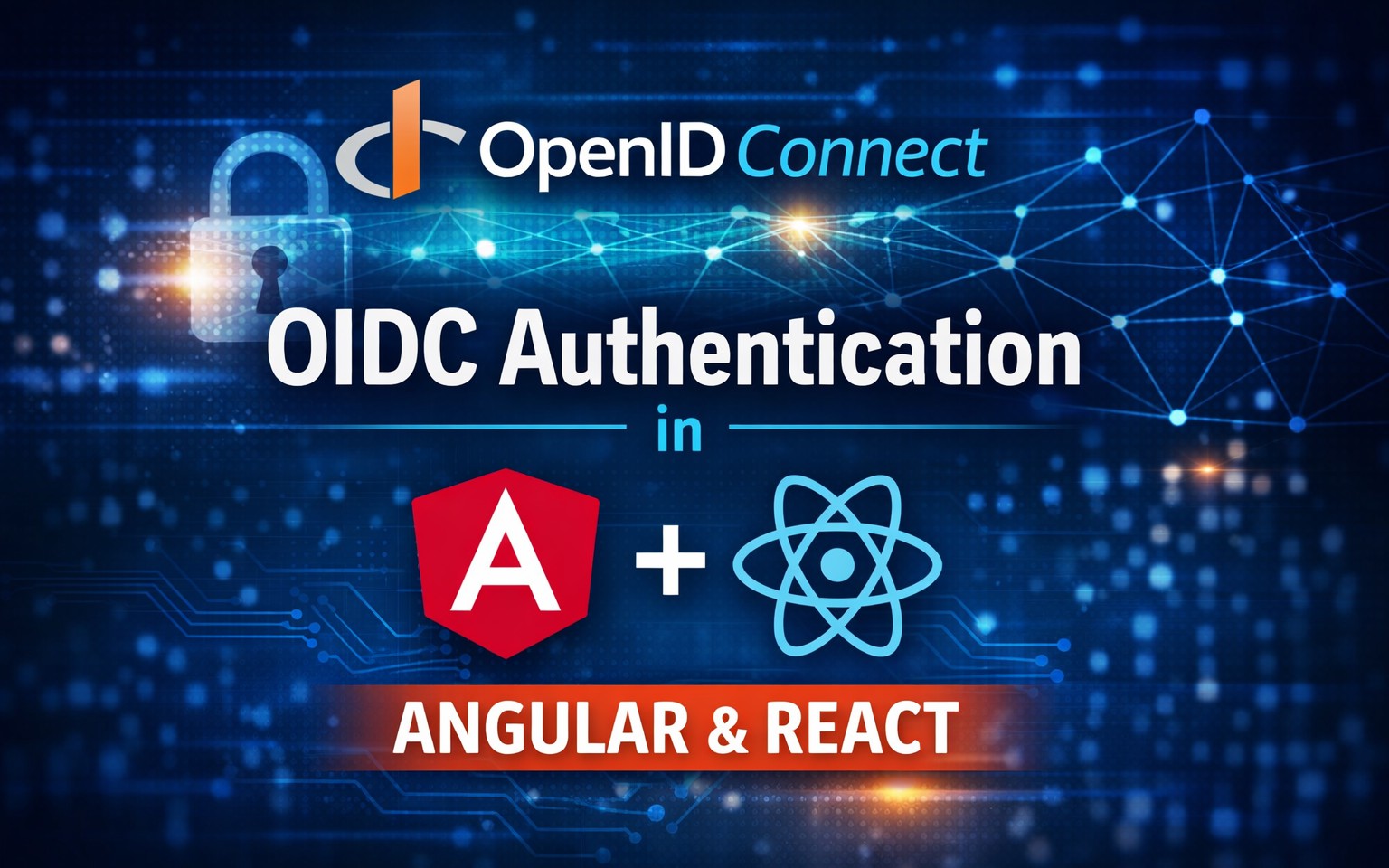 Diagrama de flujo de OIDC con código de autorización + PKCE en SPAs de Angular y React