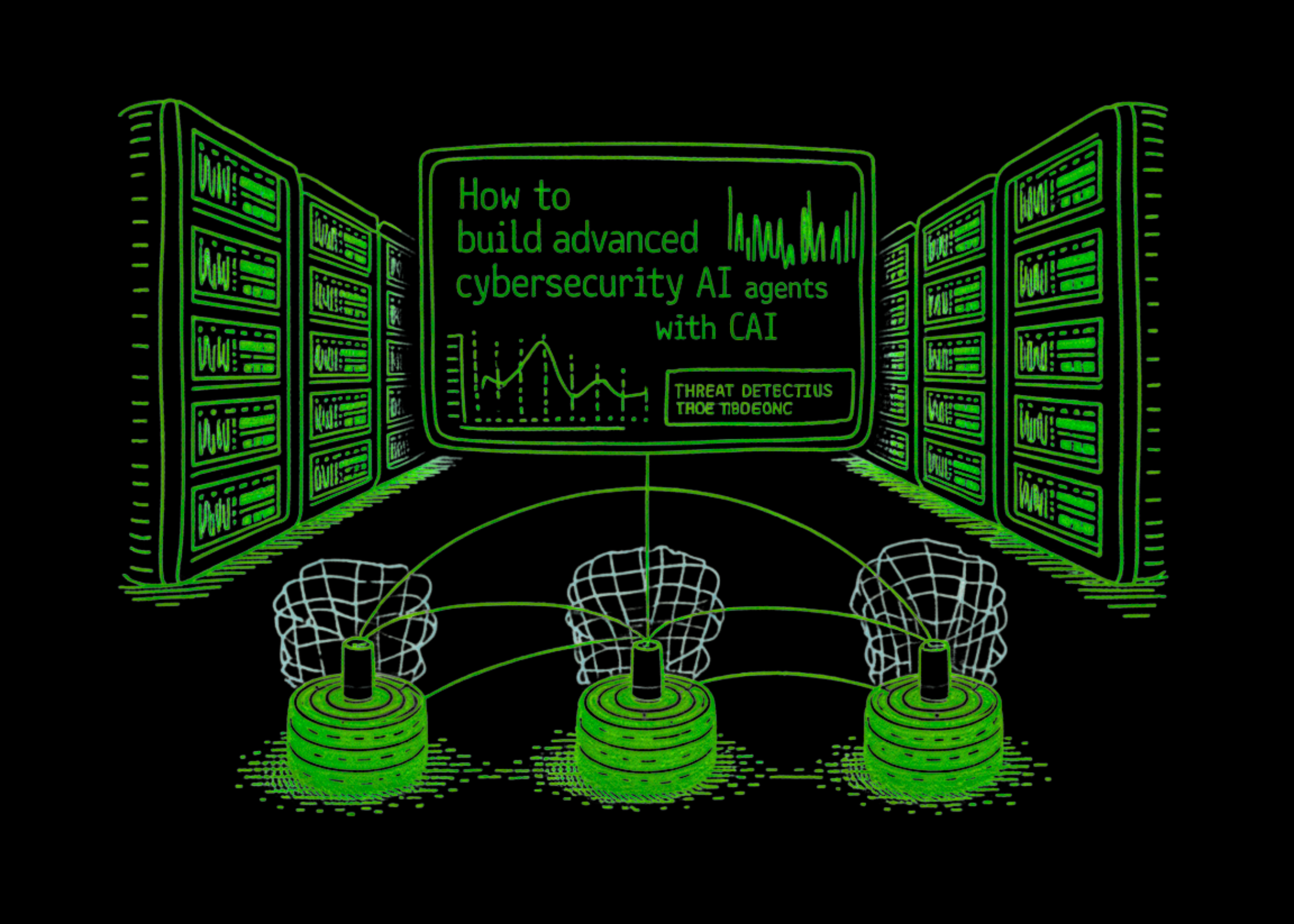 Colab screenshot of CAI cybersecurity agent scanning ports and checking CVEs