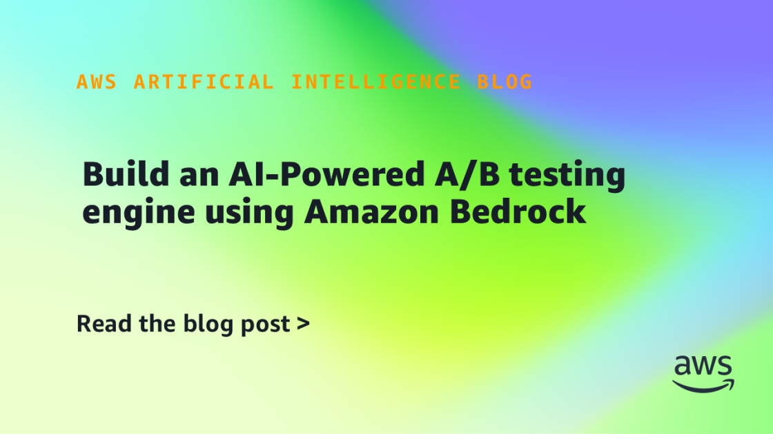 Diagram of Amazon Bedrock-powered A/B testing architecture with ECS, DynamoDB, and MCP