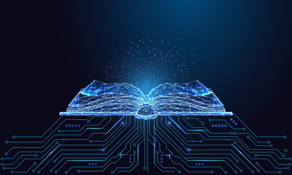 Visualização de rede neural sobreposta a fluxos globais de transações de pagamento e streams de dados