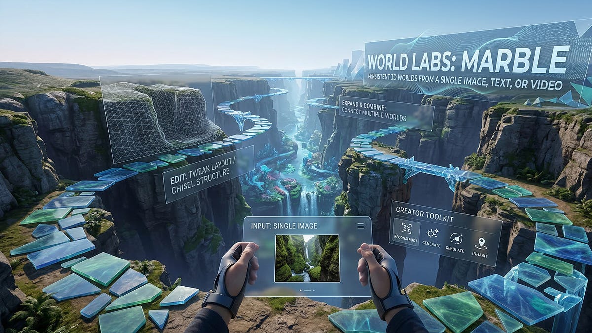 3D reconstruction of urban scene generated by World Labs Marble model