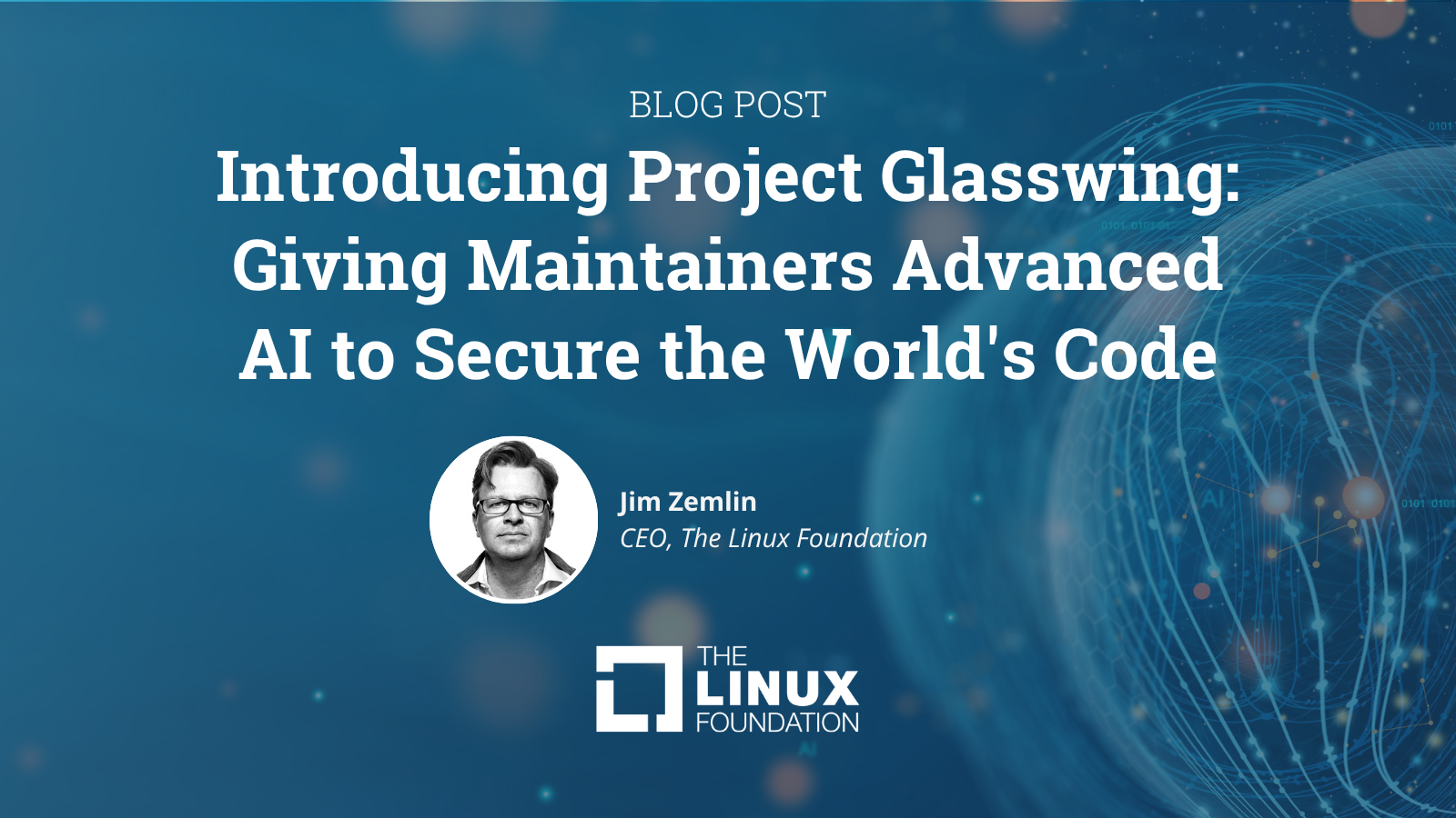 Project Glasswing consortium logo with AI shielding open source code from vulnerabilities
