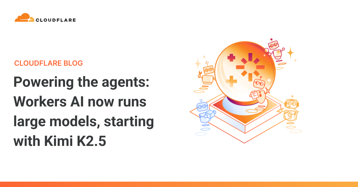 Cloudflare Workers AI platform powering Kimi K2.5 model for intelligent agents with code review visualization
