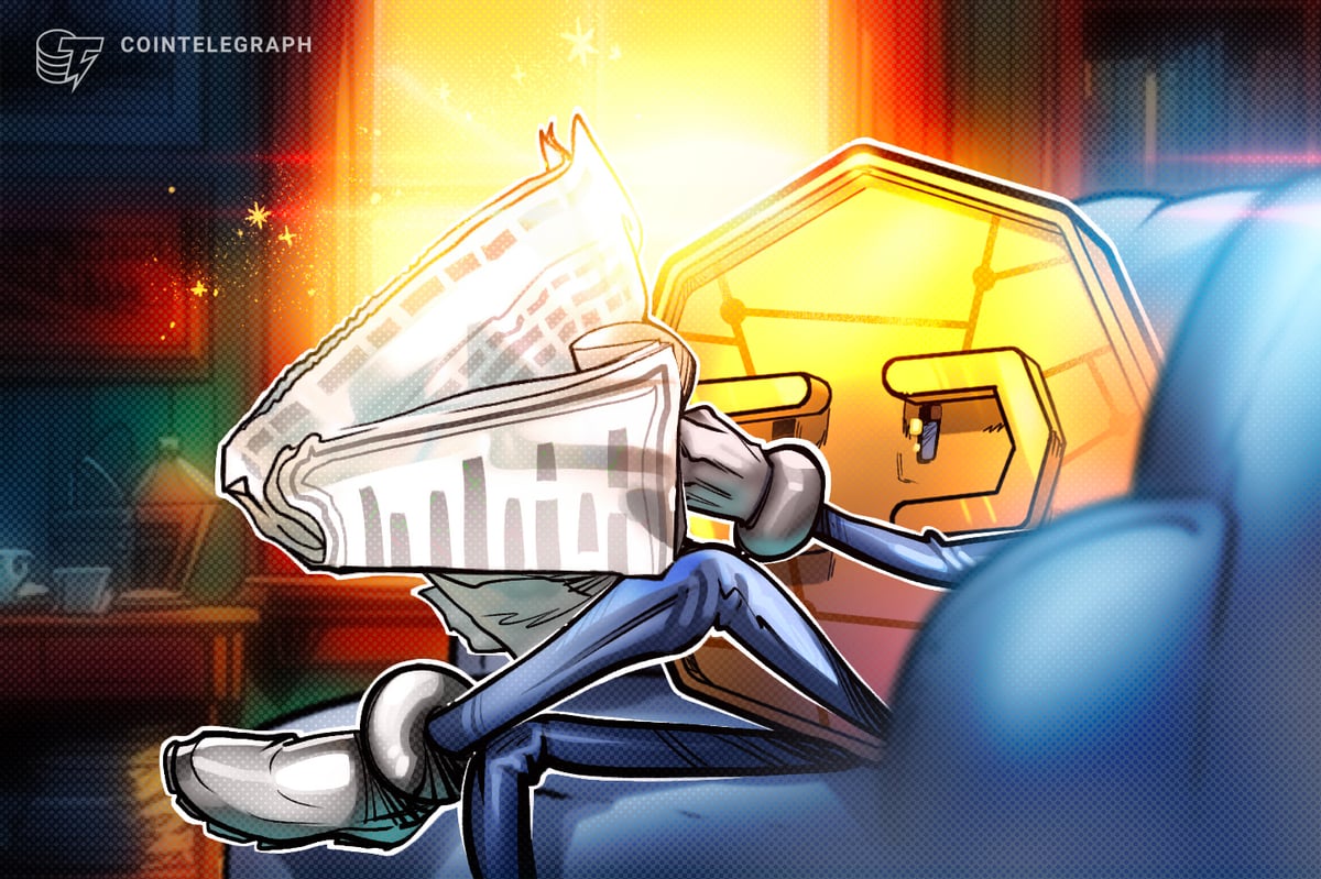 Chart showing stablecoin supply growth to $315 billion and 75% market trading share in Q1
