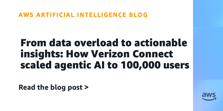 Diagram showing the high-level solution architecture for Verizon Connect's agentic AI system, illustrating data flow from ingestion to insight delivery.