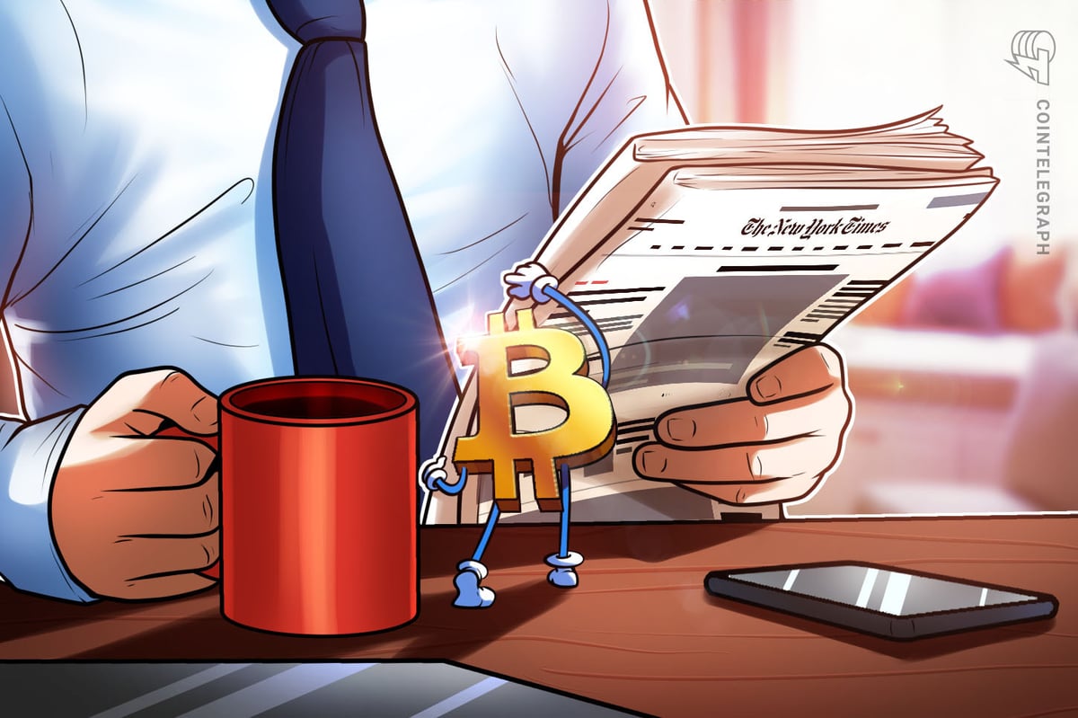 Adam Back photo overlaid with Bitcoin whitepaper and question mark