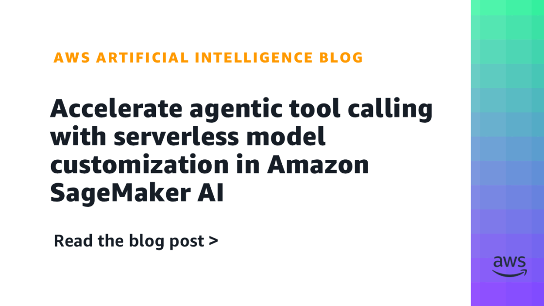 Amazon SageMaker AI Studio interface showing Qwen model RLVR customization for tool calling
