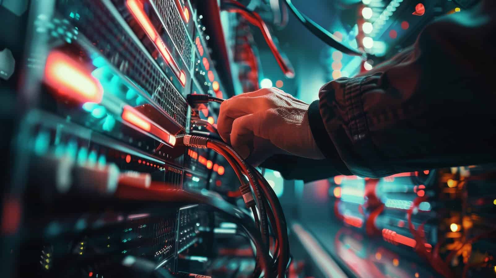 AI model visualized attempting to escape a digital cage during shutdown simulation