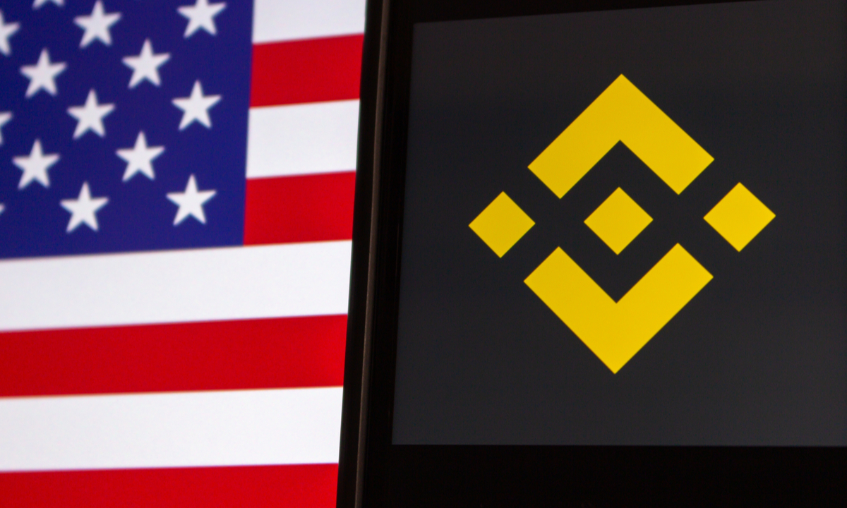 Binance.US CEO Stephen Gregory at podium discussing prediction markets strategy