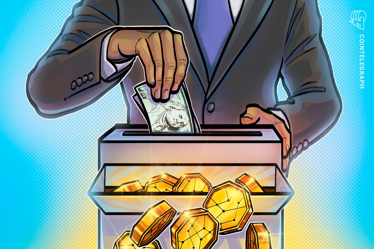 Digital representation of financial tokens on a blockchain network with warning indicators and regulatory oversight symbols