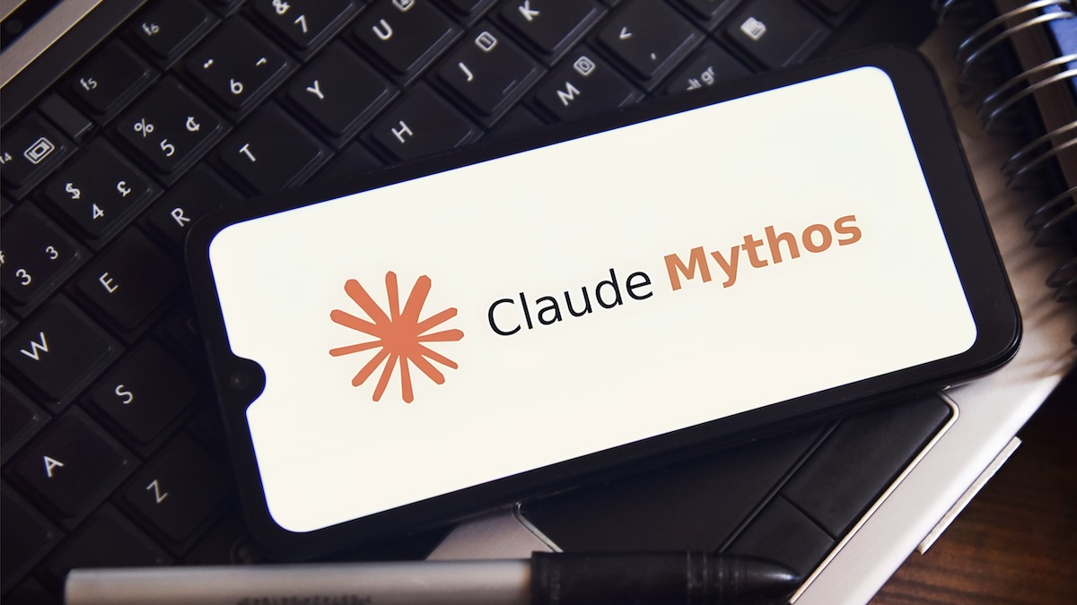 Anthropic Claude Mythos AI scanning code for vulnerabilities in a digital interface