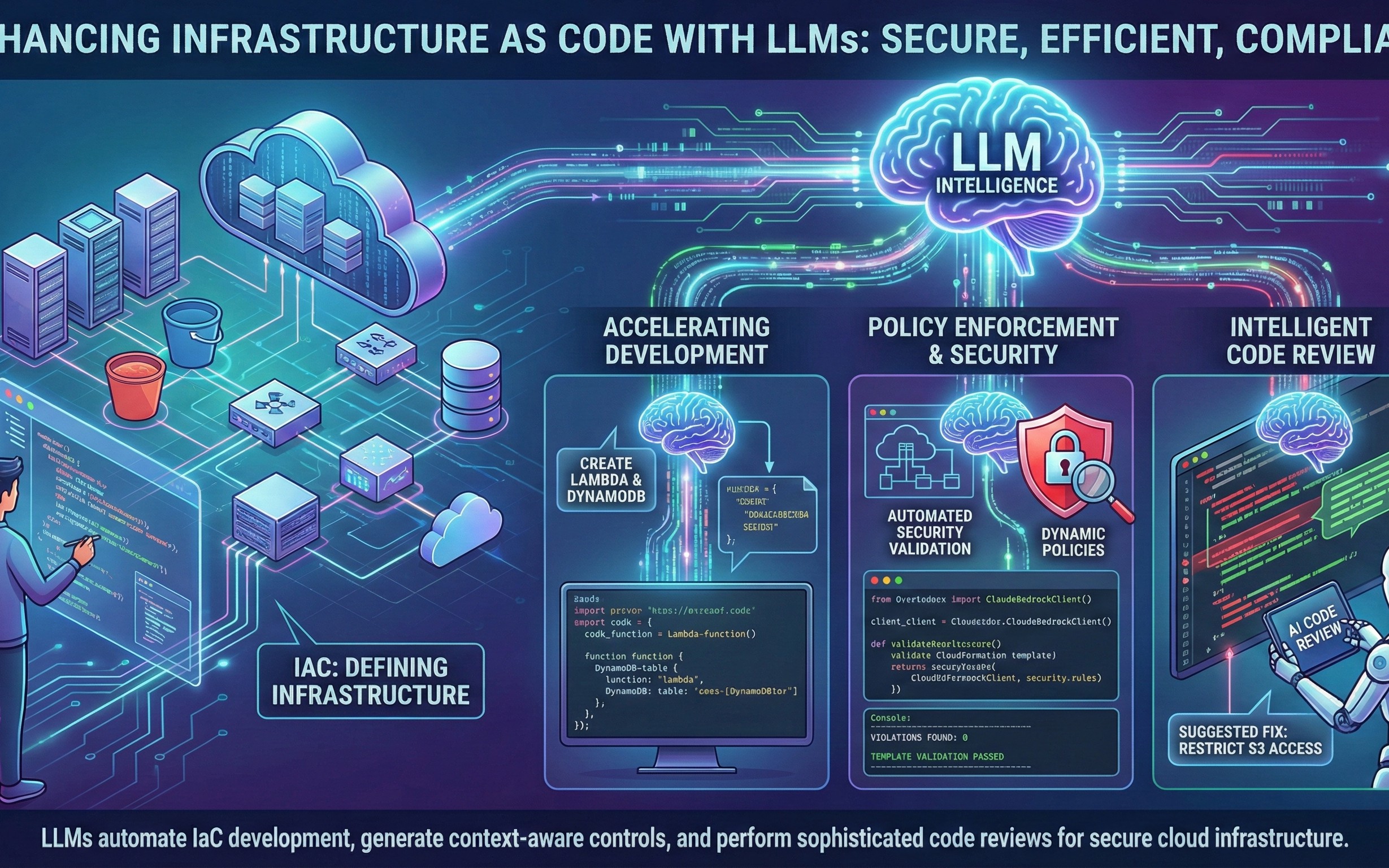 AI model reviewing Terraform code for secure cloud infrastructure