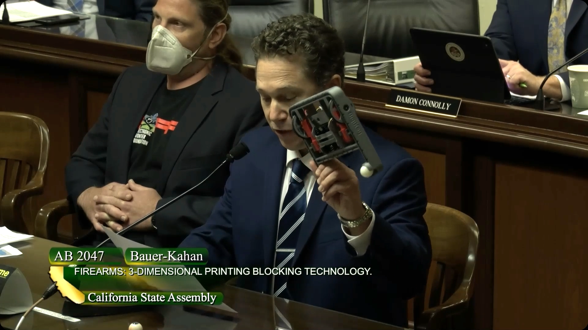 David Tobin, Executive Director of the Community Manufacturing Initiative, speaks emphatically at the Rocky Mountain RepRap Festival.