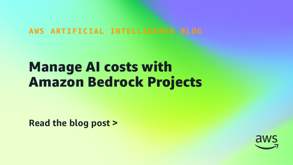 Diagram showing end-to-end cost attribution flow for Amazon Bedrock Projects