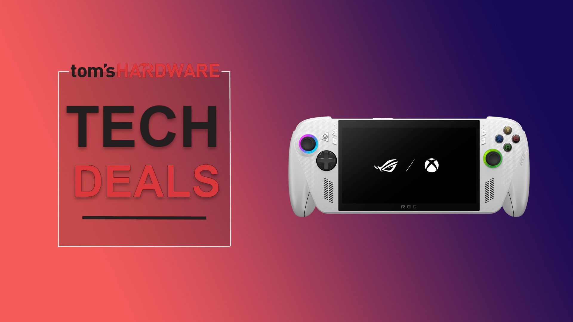 ROG Xbox Ally handheld gaming PC with Ryzen Z2 A processor on discount display