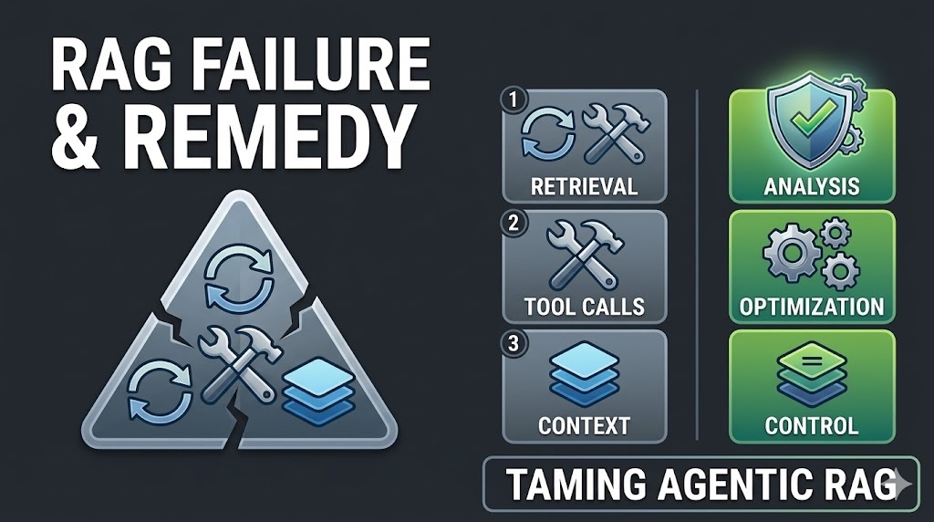 Chaotic AI agent trapped in endless retrieval loop with exploding tool calls and bloating context