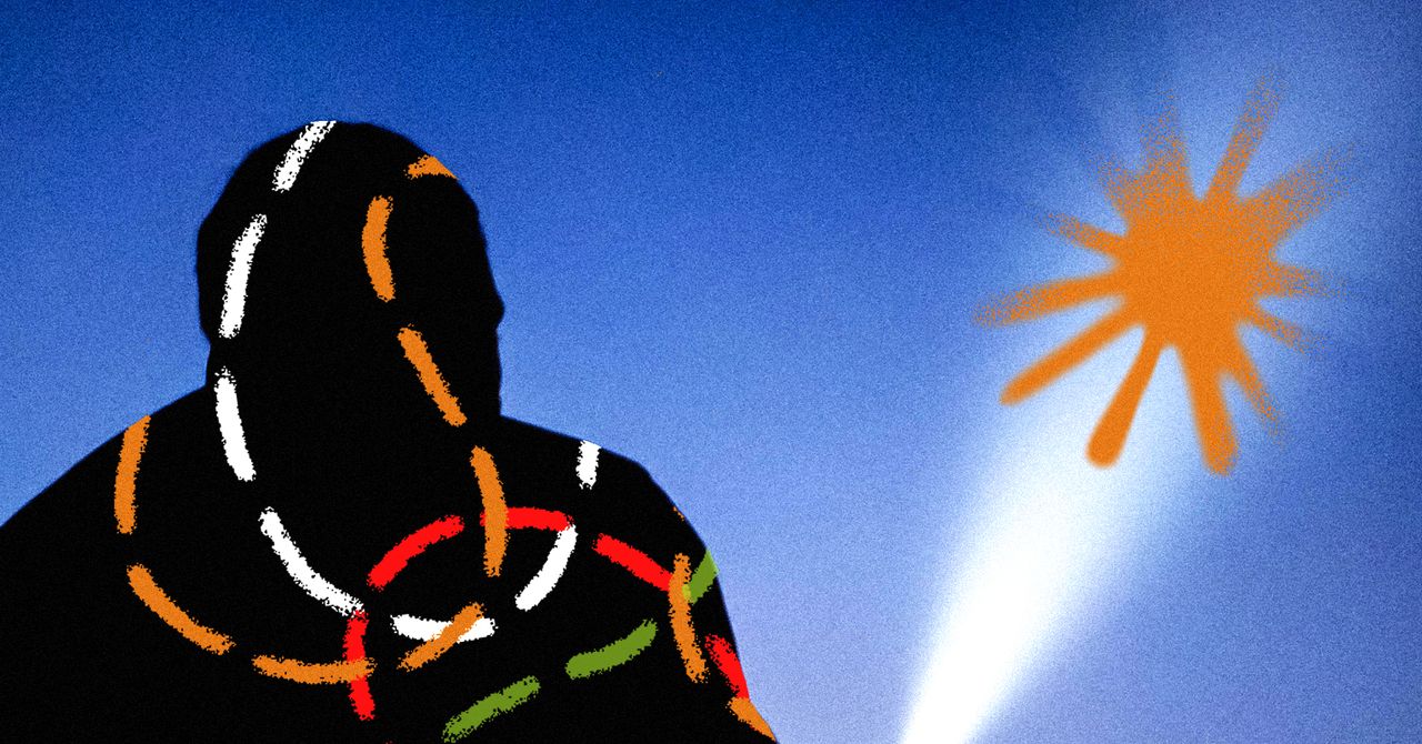 A stylized graphic representing a digital lock being bypassed by a shadowy figure.