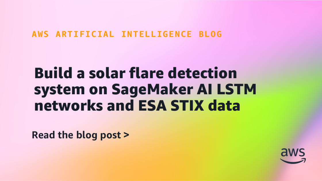 Animated LSTM neural network analyzing colorful X-ray solar flare data from STIX telescope