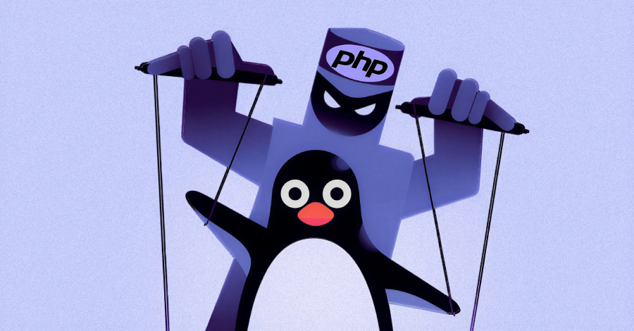 Diagrama de shell web PHP ativada por cookies persistindo via cron em servidor Linux