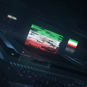 Digital map of US with red alerts on water plants and energy grids targeted by Iranian hackers