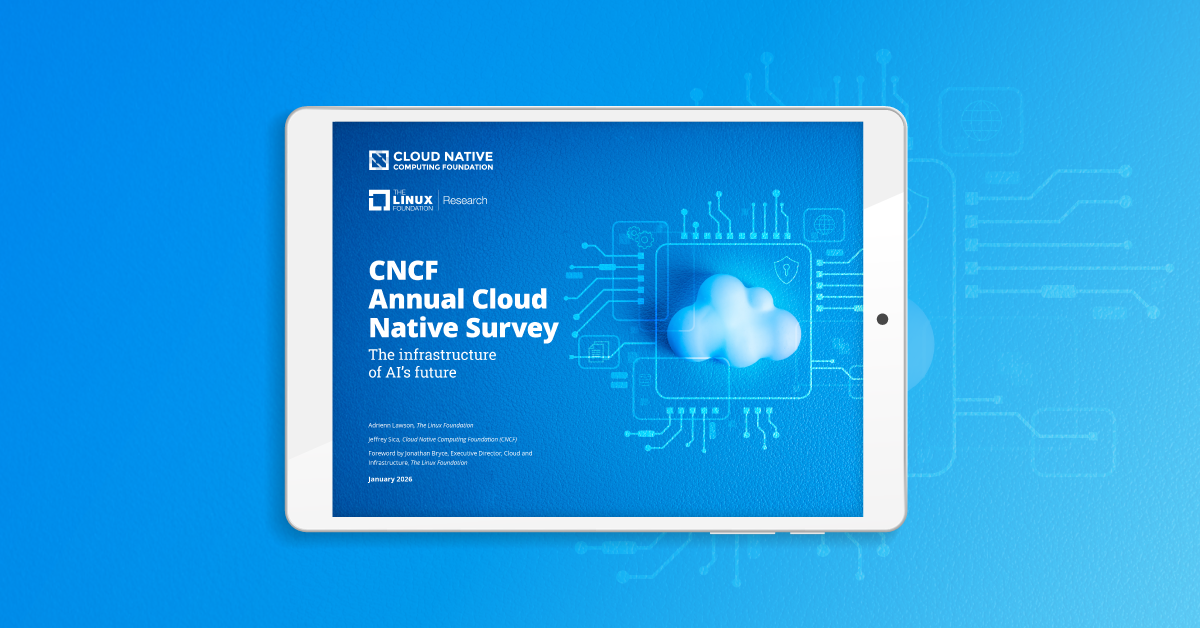 CNCF survey chart showing 82% Kubernetes production usage and AI adoption trends
