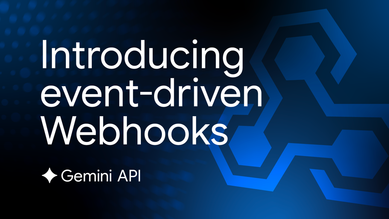 Diagram illustrating the webhook push notification system for the Gemini API.