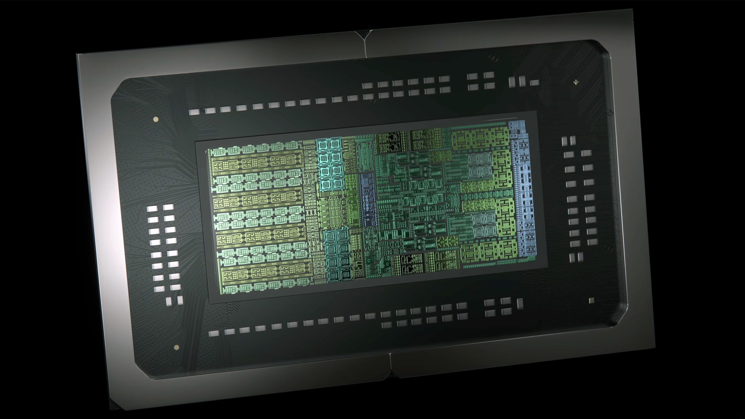 Mockup of a sleek laptop with the Nvidia logo, representing the new N1/N1X SoCs.