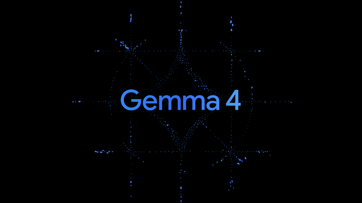 Illustration of Gemma 4 models running on smartphone, GPU, and Raspberry Pi devices