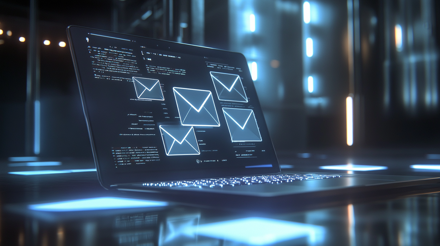 Elon Musk announcing DOGE AI email initiative on X with federal office backdrop