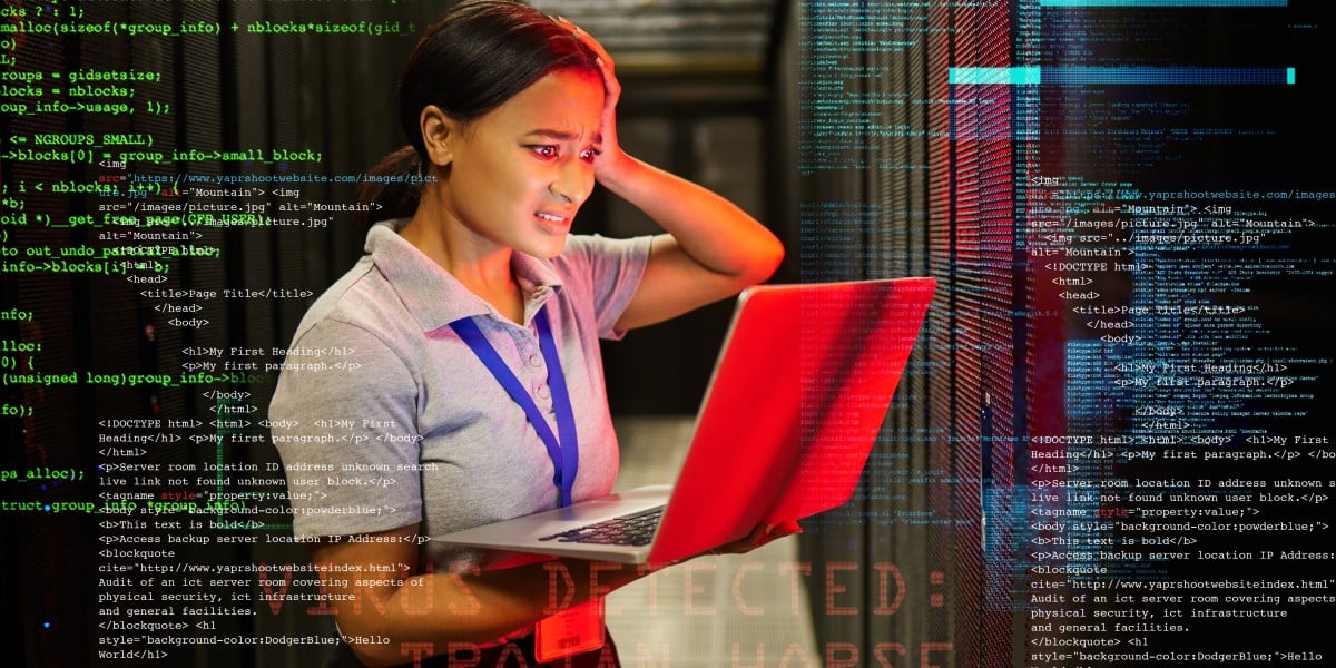 GitHub repository page showing fake Claude Code source with malware warning overlay