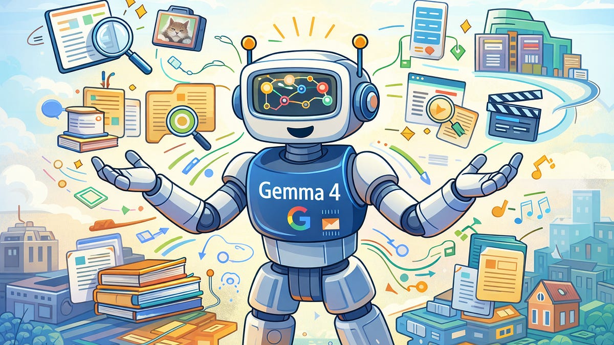 Gemma 4 model family diagram showing parameter sizes and deployment targets from mobile to servers