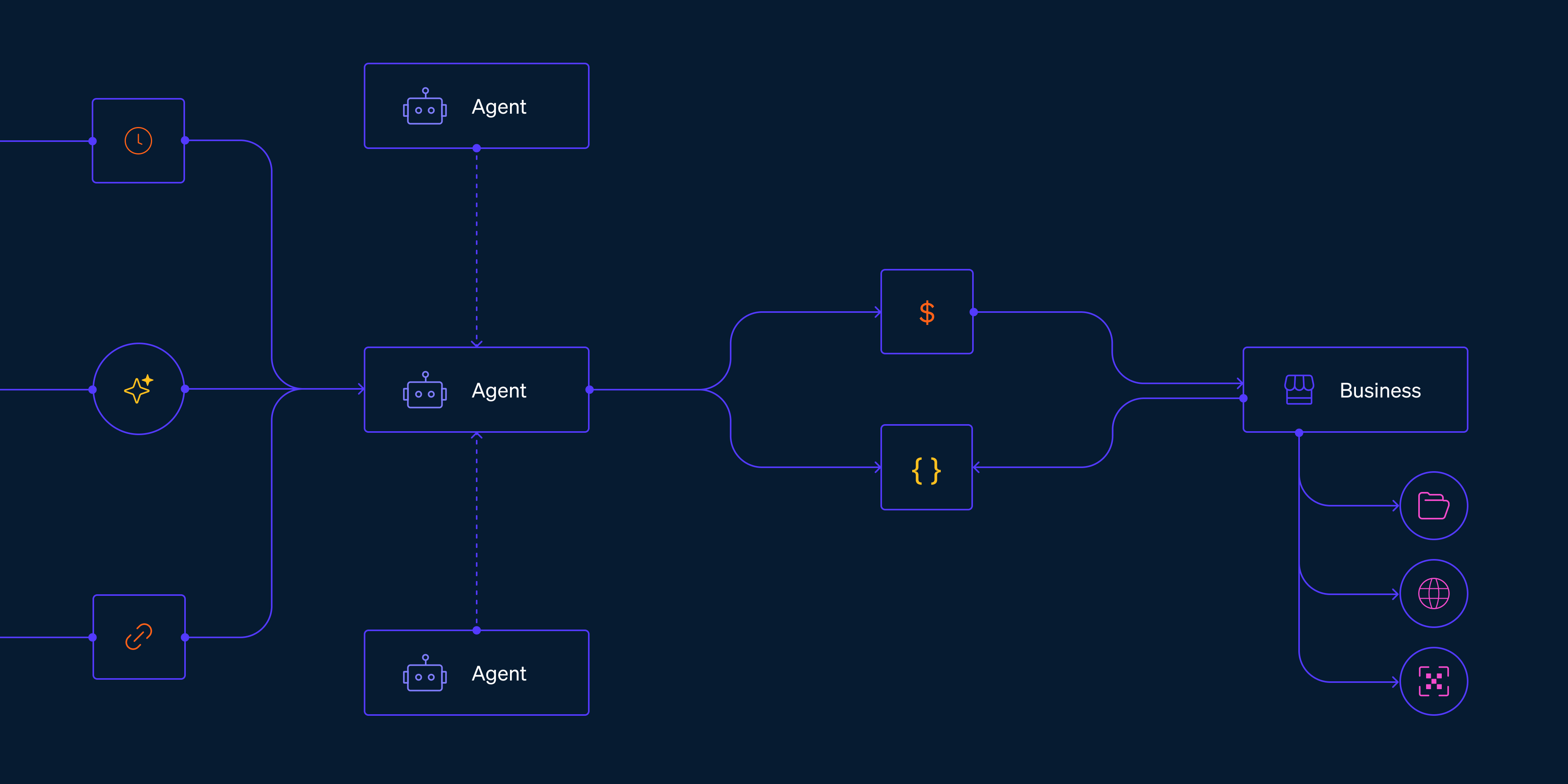 AI agent robot handing digital payment to Stripe logo via Machine Payments Protocol